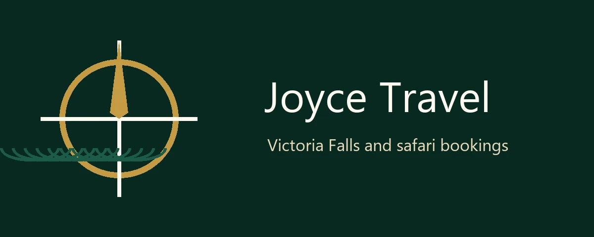 Joyce Travel compass and falls logo